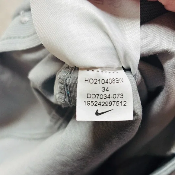 Nike Sportswear Tech Unlined Woven Cargo Pants Mens 34 Gray Stretch Drawstring - Picture 7 of 10